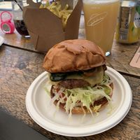 Chilli burger  at El Rayo Vegan Cantina in York