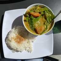 Curried vegetable + tofu  at Pinoy Filipino Restaurant in St Petersburg