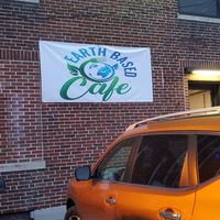 Sign at Earth Based Cafe in Martinsburg
