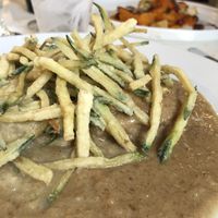 Tofu alla Magnasco con zucchine fritte  at Locanda Zanella in Cavallino-treporti