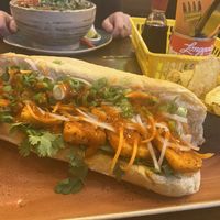 Bahn mi with spicy tofu. Absolutely amazing! Great size for the price  at Nam Song in Sheffield