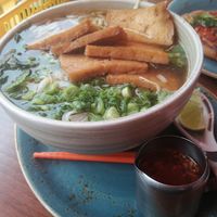 Ginger tofu noodle soup at Nam Song in Sheffield