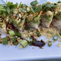 Chef’s choice vegan roll   at The Slippery Mermaid Sushi Bar in Navarre