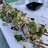 Chef’s choice vegan roll (variation)  at The Slippery Mermaid Sushi Bar in Navarre