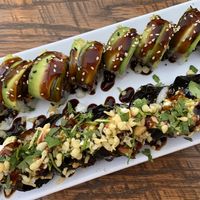 Green Mermaid and Chef’s vegan roll at The Slippery Mermaid Sushi Bar in Navarre
