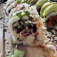 Chefs roll with GF crunchies!  at The Slippery Mermaid Sushi Bar in Navarre