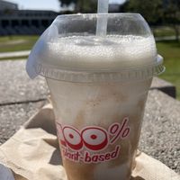 Salted caramel milkshake  at Monty's Good Burger - 3rd St in Los Angeles