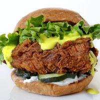   at Monty's Good Burger - 3rd St in Los Angeles