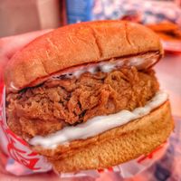 Charlie's Chicken sandwich - 9/10 at Monty's Good Burger - 3rd St in Los Angeles