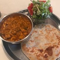 Vegan Fried tofu peanut curry at Minto in Osaka