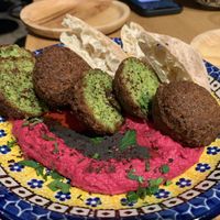 Edamame falafel!  at Salam in Tokyo