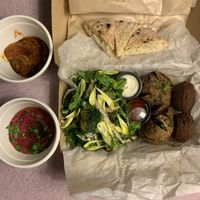 Falafel Mezze  at Salam in Tokyo