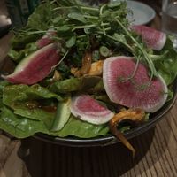Lions mane salad  at Lineage in Wailea