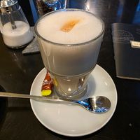 Latte Macciato mit Hafermilch at Samocca in Schwabisch Hall