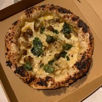 Pizza Patata i Salsiccia at Plant Base in Lisbon