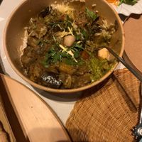 Tikka Masala de Beringela at Plant Base in Lisbon