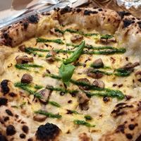 Fungi pizza at Plant Base in Lisbon