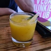 Pinapple juice at Plant Base in Lisbon