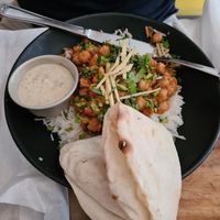 Chana masala at Plant Base in Lisbon