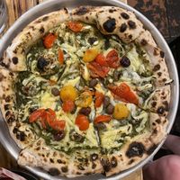 Pesto pizza   at Plant Base in Lisbon