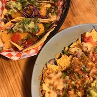Just two - Nachos are a must have   at Plant Base in Lisbon