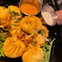 Fried momo. at Plant Base in Lisbon