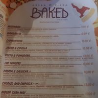 Menu at Plant Base in Lisbon