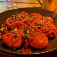 Chilli momos #Veganuary at Plant Base in Lisbon