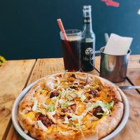 Bigger than Mac PIZZA and Long Island Iced Tea at Plant Base in Lisbon