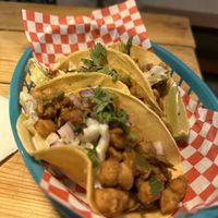 Chickpea taco  at Plant Base in Lisbon
