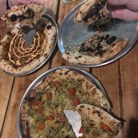 Vegan pizzas   at Plant Base in Lisbon