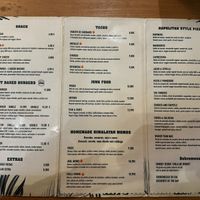 Menu.  at Plant Base in Lisbon