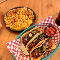 Chorizo tacos at Plant Base in Lisbon