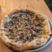 Mushroom "Fungi" Pizza at Plant Base in Lisbon
