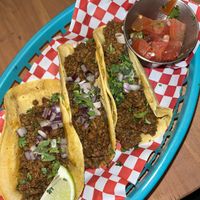 Chorizo tacos  at Plant Base in Lisbon