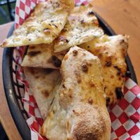 Garlic bread at Plant Base in Lisbon