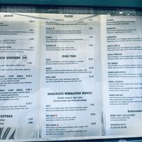 The full menu    at Plant Base in Lisbon