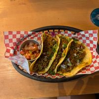 Chorizo tacos at Plant Base in Lisbon