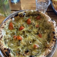 Pesto pizza - v tasty  at Plant Base in Lisbon