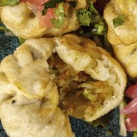 Baked Momos at Plant Base in Lisbon