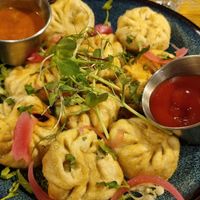 Baled momos at Plant Base in Lisbon