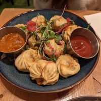 Fried momos at Plant Base in Lisbon