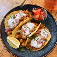 Chickpeas tacos   at Plant Base in Lisbon