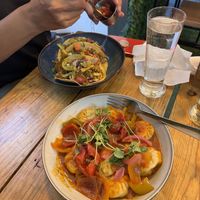 Tacos and momos  at Plant Base in Lisbon