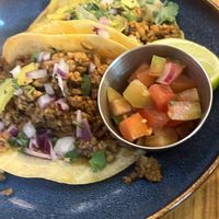 seitanitas tacos  at Plant Base in Lisbon