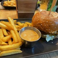 Classic burger  at Plant Base in Lisbon