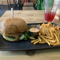 Chipotle burger   at Plant Base in Lisbon