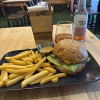 Classic burger  at Plant Base in Lisbon