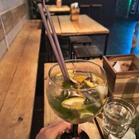 White sangria at Plant Base in Lisbon