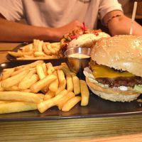 Special burger at Plant Base in Lisbon